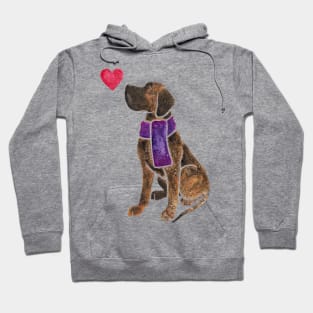 Watercolour Great Dane Hoodie